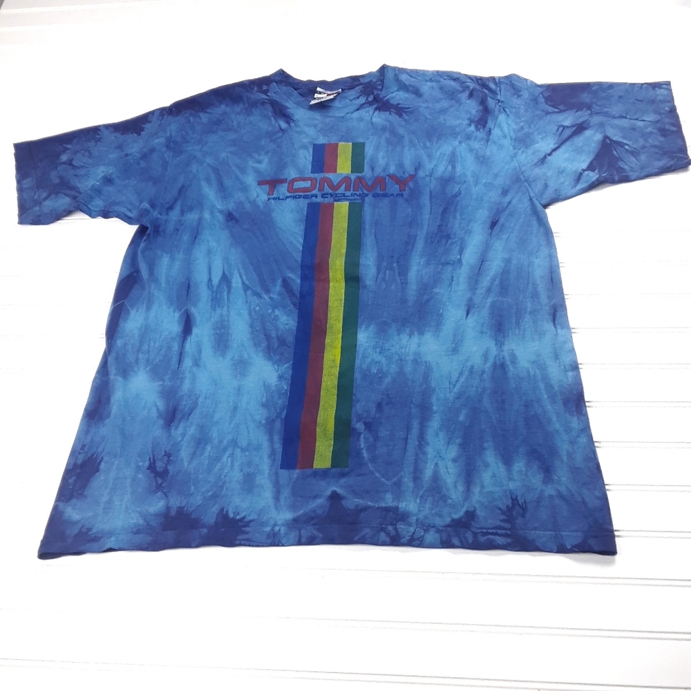 VINTAGE Tie Dye Tommy Hilfiger Cycling Cycle Gear